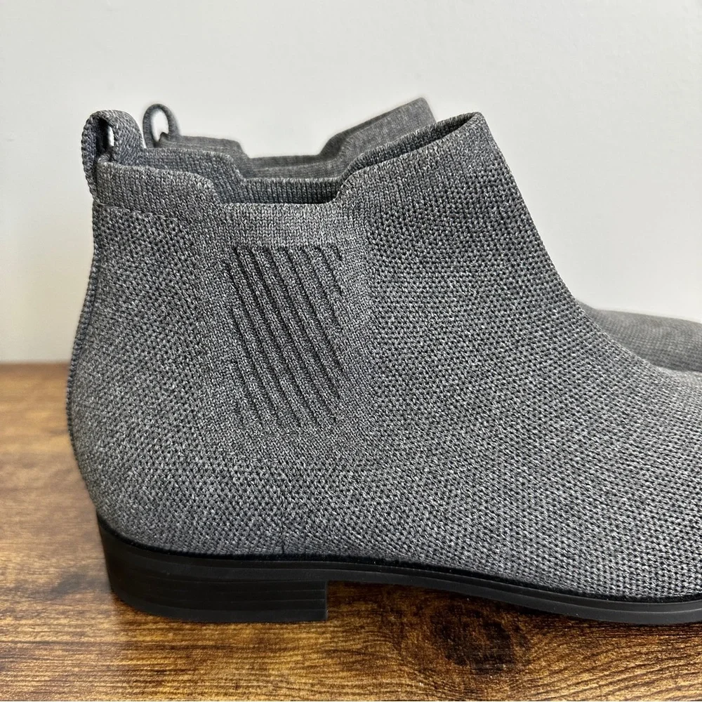 Vivaia Boots Gray 40 Chelsea‎ Ryan Square Toe Water Repellent Size 9 Stretch